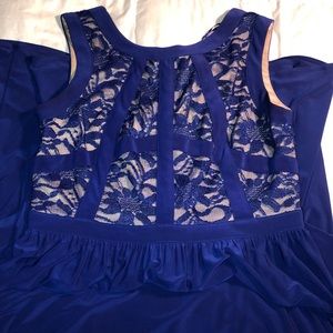ROYAL BLUE/ DARK BLUE DRESS